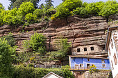 The cave dwellings of Graufthal, Bas-Rhin, Alsace, France