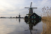 Windmills, Zaanse Schans, North Holland, Netherlands