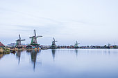 Windmills, Zaanse Schans, North Holland, Netherlands