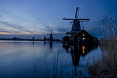 Windmills, Zaanse Schans, North Holland, Netherlands