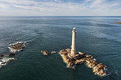 Goury lighthouse or La Hague lighthouse, Manche, France