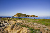Capense islet on the north coast of Cap Corse. The Capense islet protects the port of Centuri from the prevailing south-westerly winds, Libecciu. With a surface area of just over three hectares, it rises to a height of 47 meters and is composed of two types of rock: amphibolites to the south-west and gneiss to the north-east. Like a miniature Cap Corse. Cap Corse, Haute Corse, France