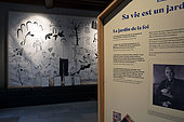 Cloister of the Récollets, European Institute of Ecology, exhibition, tribute to Jean-Marie Pelt, its founder,, Metz, Moselle, France
