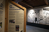 Cloister of the Récollets, European Institute of Ecology, exhibition, tribute to Jean-Marie Pelt, its founder,, Metz, Moselle, France