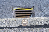 Awareness campaign Le lac commence ici - Ne rien jeter dans la grille - Yverdon-les-bains, Switzerland. The aim of this awareness-raising campaign is to reduce the amount of urban waste thrown onto the public highway. Waste thrown on the ground can fall through the grates and end up in Lake Neuchâtel, having a direct impact on water quality and biodiversity by causing easily avoidable pollution.