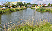 Pound les douves forbidden to swim, Beaufay, Pays de la Loire, Sarthe, France