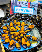Bouchot mussels from Penvins, Morbihan, South Brittany, France