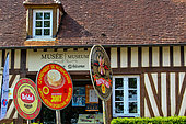 Village of Camembert, home of the famous cheese, Camembert Museum, Orne, Normandy, France