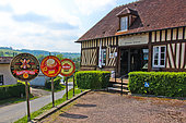 Village of Camembert, home of the famous cheese, Camembert Museum, Orne, Normandy, France