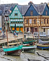 The port of Saint Goustan, Auray, Morbihan, Southern Brittany, France