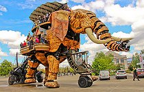 The great Elephant of Machines de l'île, Nantes, Loire Atlantique, Pays de la Loire, France