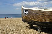 UK/England, Brighton. Brighton, boat on beach