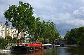 United Kingdom London Regent's Canal Canal and houseboats at Little Venice. 