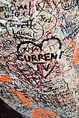 Love messages left at the entrance to Juliet's House, Verona, Veneto, Italy