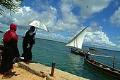 Kenya, Lamu archipelago Shela, imbarcadero