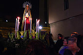 italy-sicily-palermo-settimana santa, processione quartiere NOCE-via Perpignano