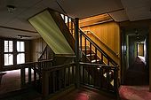 Stairs down to the living quarters on Galeb, Tito's old luxury yacht, Rijeka, Croatia