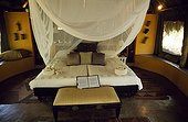 South Africa;Northwest Province;Madikwe Game Reserve - Bedroom of tented accommodation at Jaci's Safari Lodge