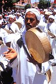 Maroc ;Maroc ;Atlas, Chaine de l'Atlas - Dades Valley, El Kelaa des M'Gouna village, musician at Rose Feast