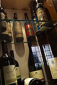 Collection of old wines, Bar Breda Enoteca, Bassano del Grappa, Veneto, Italy. tel: 0424 522123