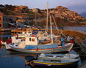 Fishing harbour at Molyvos, Lesvos, Greece