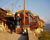 Molyvos town, Lesvos, Greece