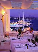 Adamas village, Aragosta restaurant, Milos Island, Greece