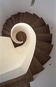 Uk; W1 Oxford Street; London; Montagu Square; Private House; View Down Spiral Staircase; Architect: Reading & West Architects