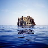 Italy, Sicily, Stromboli island. The stack rock of Strombolicchio