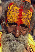 A 'Sadu' (holy man), along the Ghats in Varanasi.