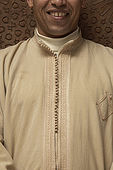 Uniform detail of Riad El Yacout, traditional Moroccan riad, Fes, Morroco. Property released.