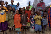 Children of the Masai village