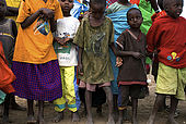 Children of the Masai village