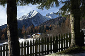 Landscape seen from  Maso Doss, Pinzolo, Trentino, Italy. Tel 0465 502758