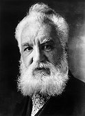Alexander Graham Bell (1847-1922), US inventor and telephone pioneer. Born in Edinburgh, Bell began his career in assisting his father teach elocution. His first intelligible telephonic transmission with a message to his assistant occurred on 5th Ju [...]